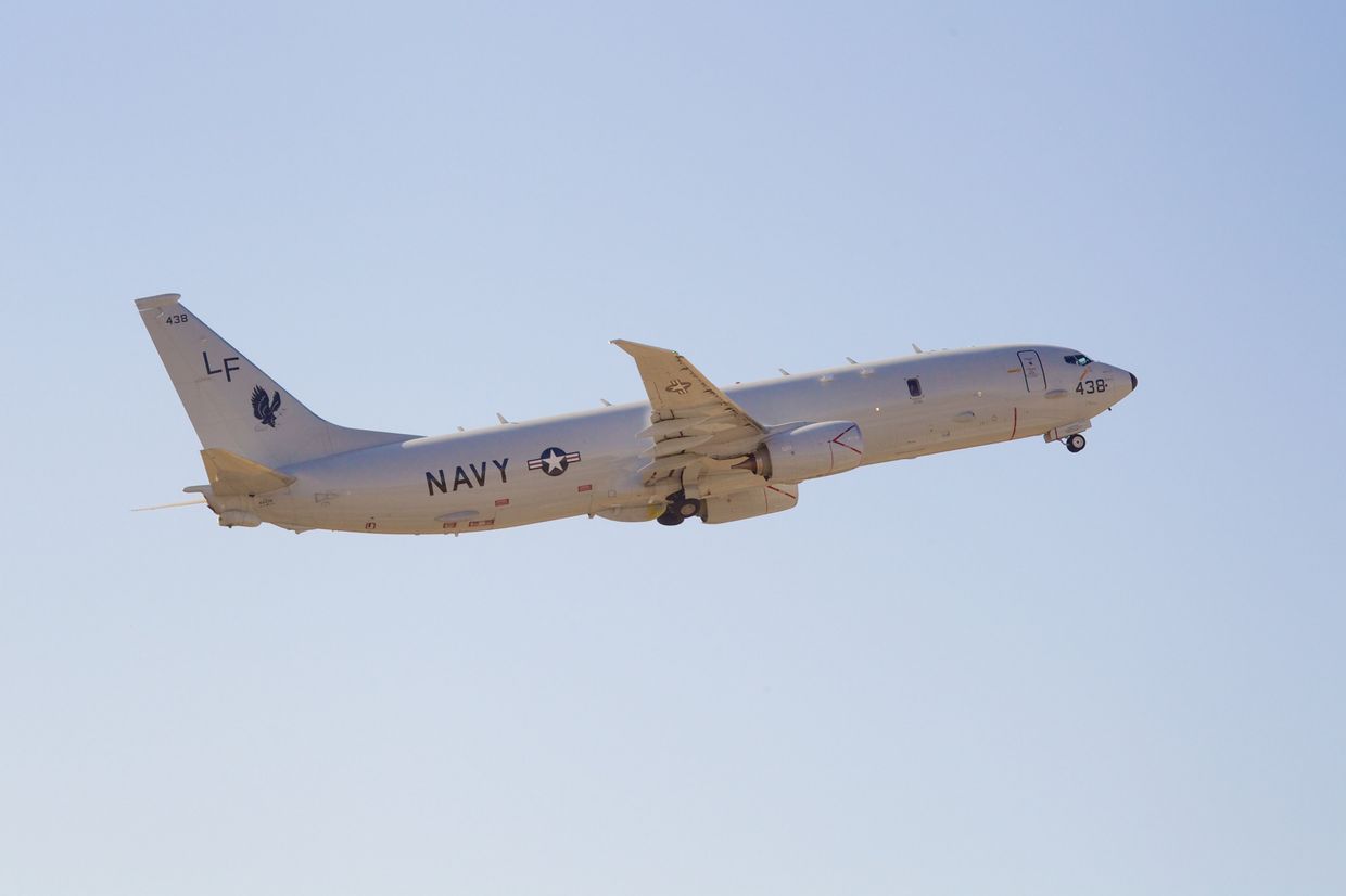 Американский патрульный противолодочный самолет Boeing P-8 Poseidon