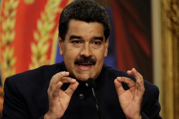 Президент Венесуэлы Николас Мадуро во время пресс-конференции Президент Венесуэлы Николас Мадуро во время пресс-конференции