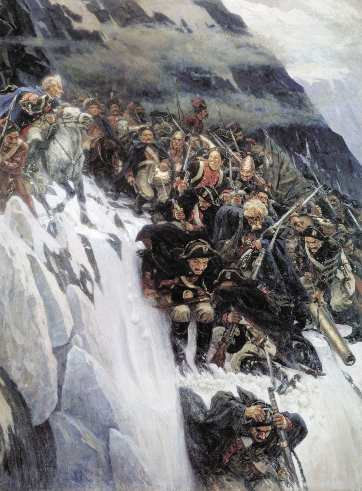 «Переход Суворова через Альпы», Суриков, 1899 год