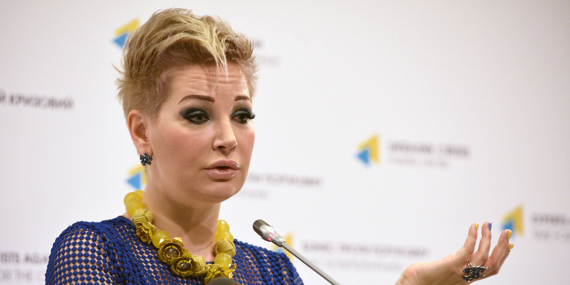 Вдова экс-депутата Госдумы РФ Дениса Вороненкова, оперная певица Мария Максакова на пресс-конференции в Киеве. 21 июня 2017 - ИноСМИ, 1920, 05.05.2023
