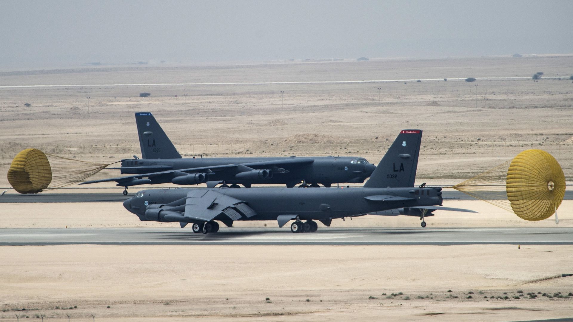 Американский стратегический бомбардировщик B-52 Стратофортресс на авиабазе Аль-Удейд в Катаре - ИноСМИ, 1920, 05.05.2026