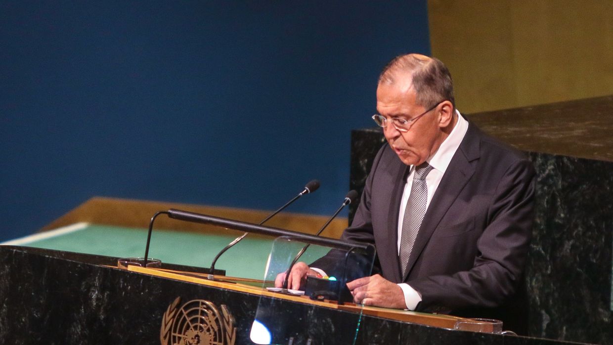 Выступление главы МИД РФ Сергея Лаврова на Генеральной Ассамблее ООН