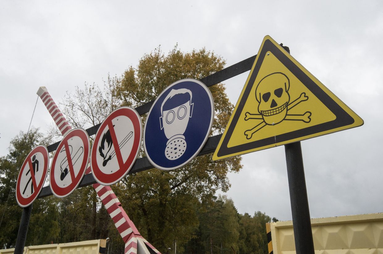 Площадка открытого хранения обожженных боеприпасов с отравляющими веществами на объекте Кизнер в Удмуртии
