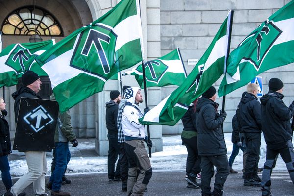 Митинг Северного сопротивления в Стокгольме