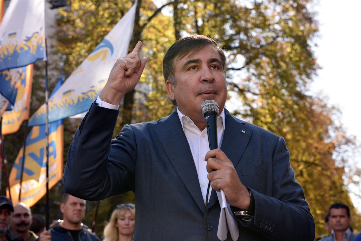 Выступление М. Саакашвили в Киеве