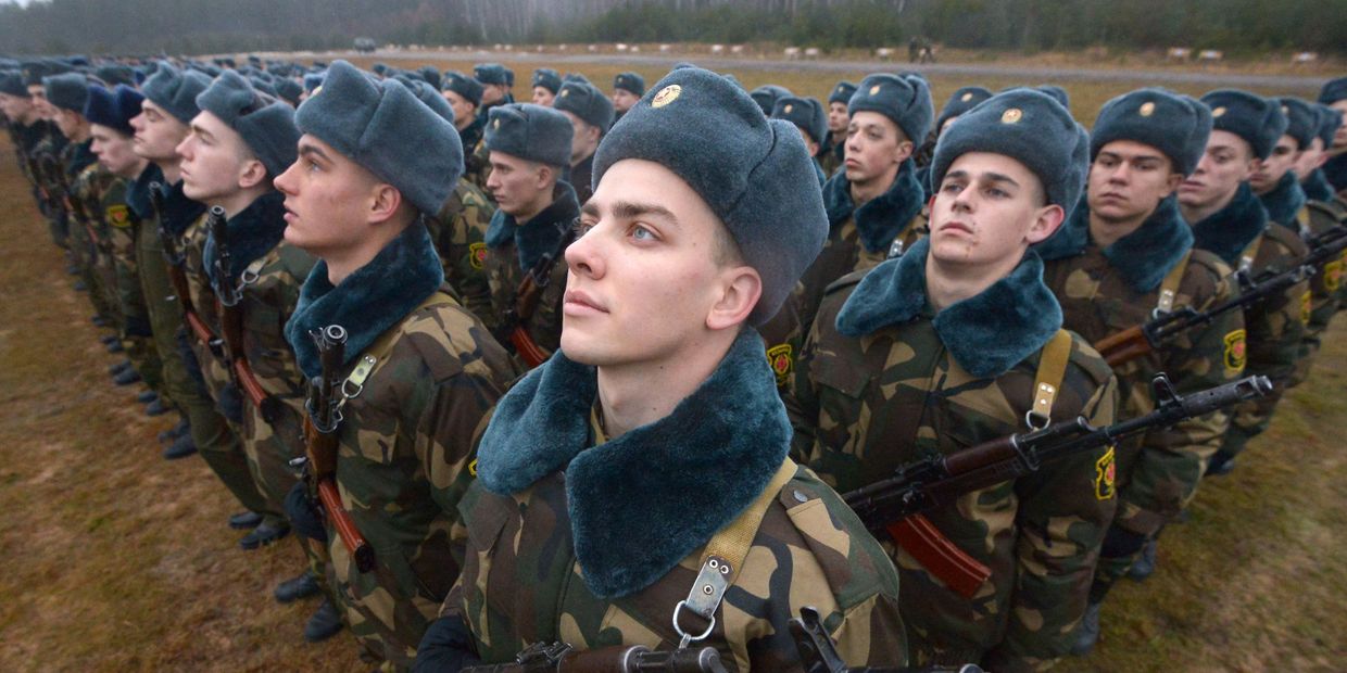 Церемония принятия военной присяги в Белоруссии