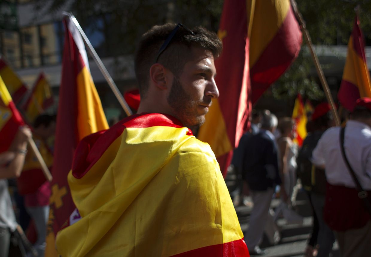 Митинг в защиту единства Испании в Барселоне