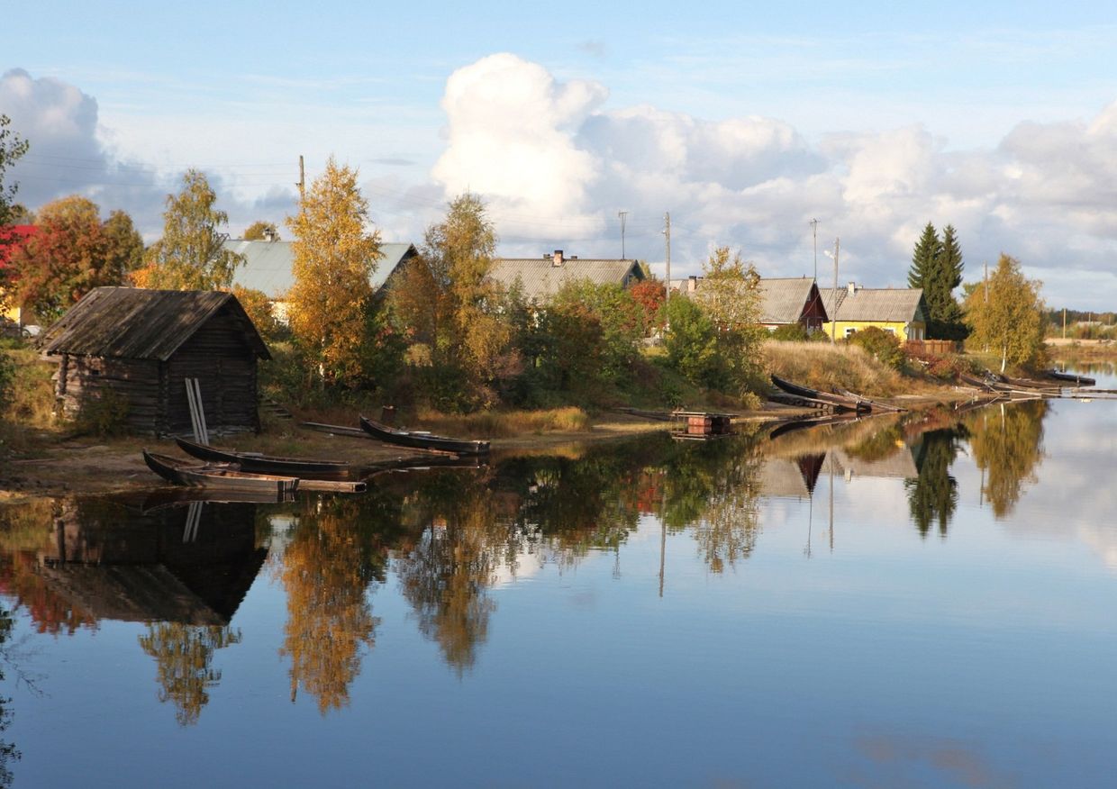 Деревня Юскюярви, Карелия, Россия