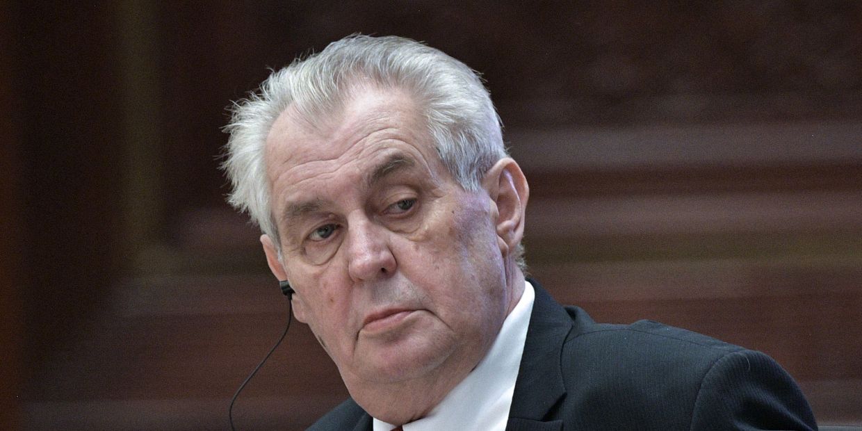 Президент Чешской Республики Милош Земан