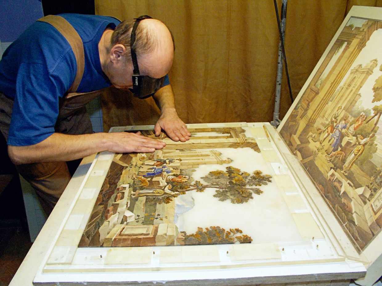 Восстановление Янтарной комнаты Екатерининского дворца в Пушкине