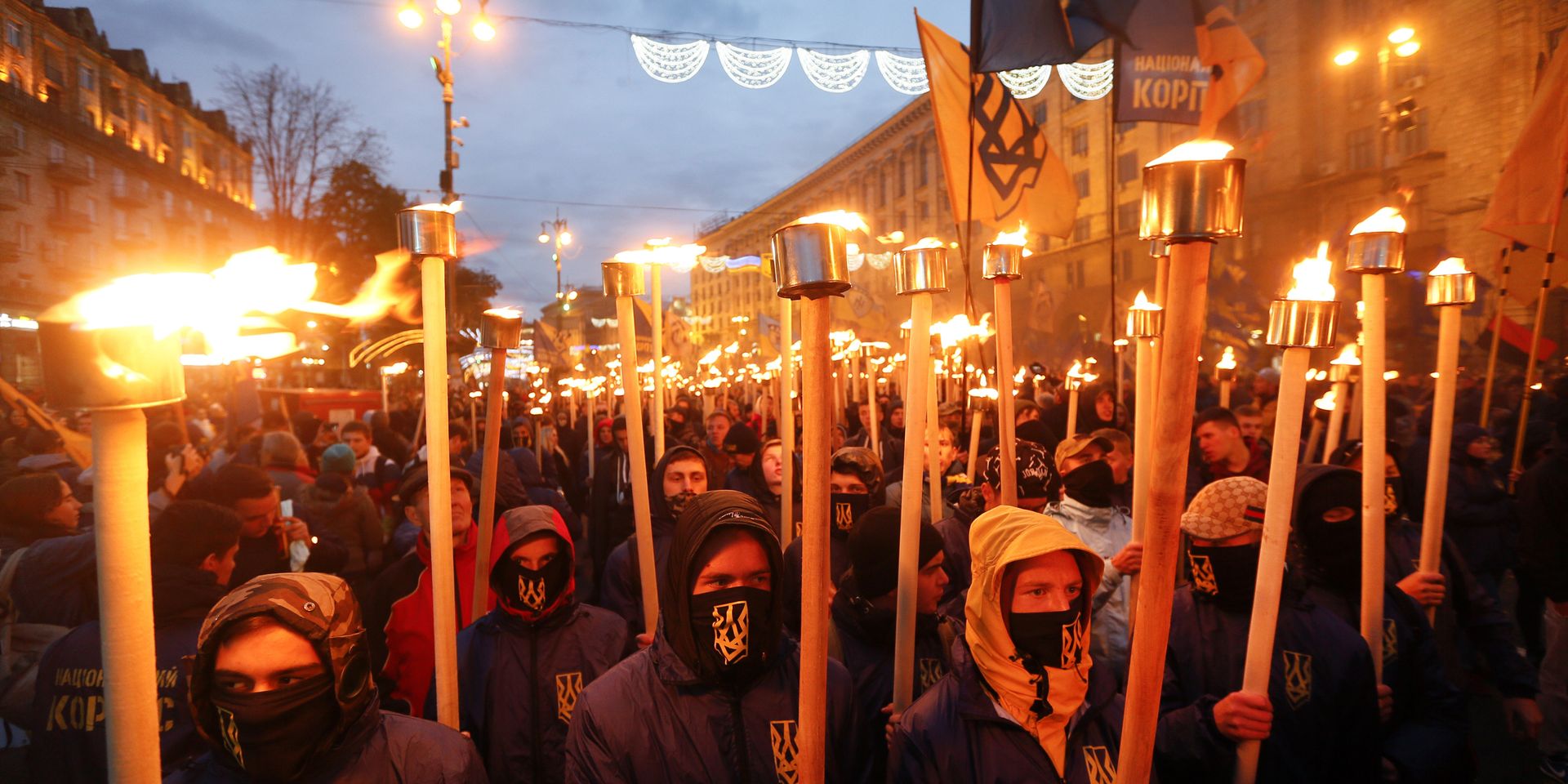 Марш по случаю 75-й годовщины создания Украинской повстанческой армии (запрещено в РФ) в Киеве, Украина. 14 октября 2017 - ИноСМИ, 1920, 30.06.2026