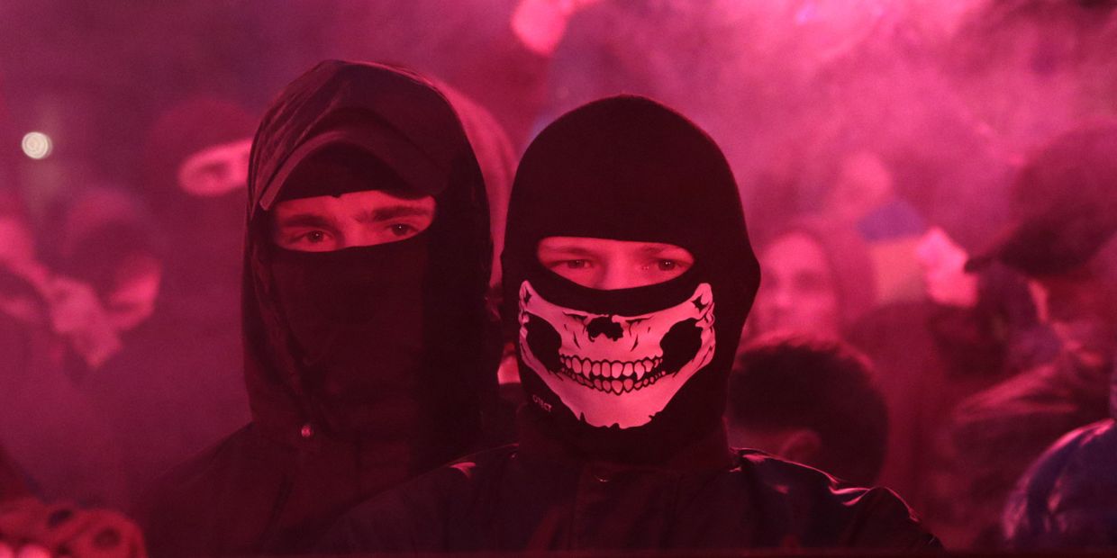 Акции националистов на Украине