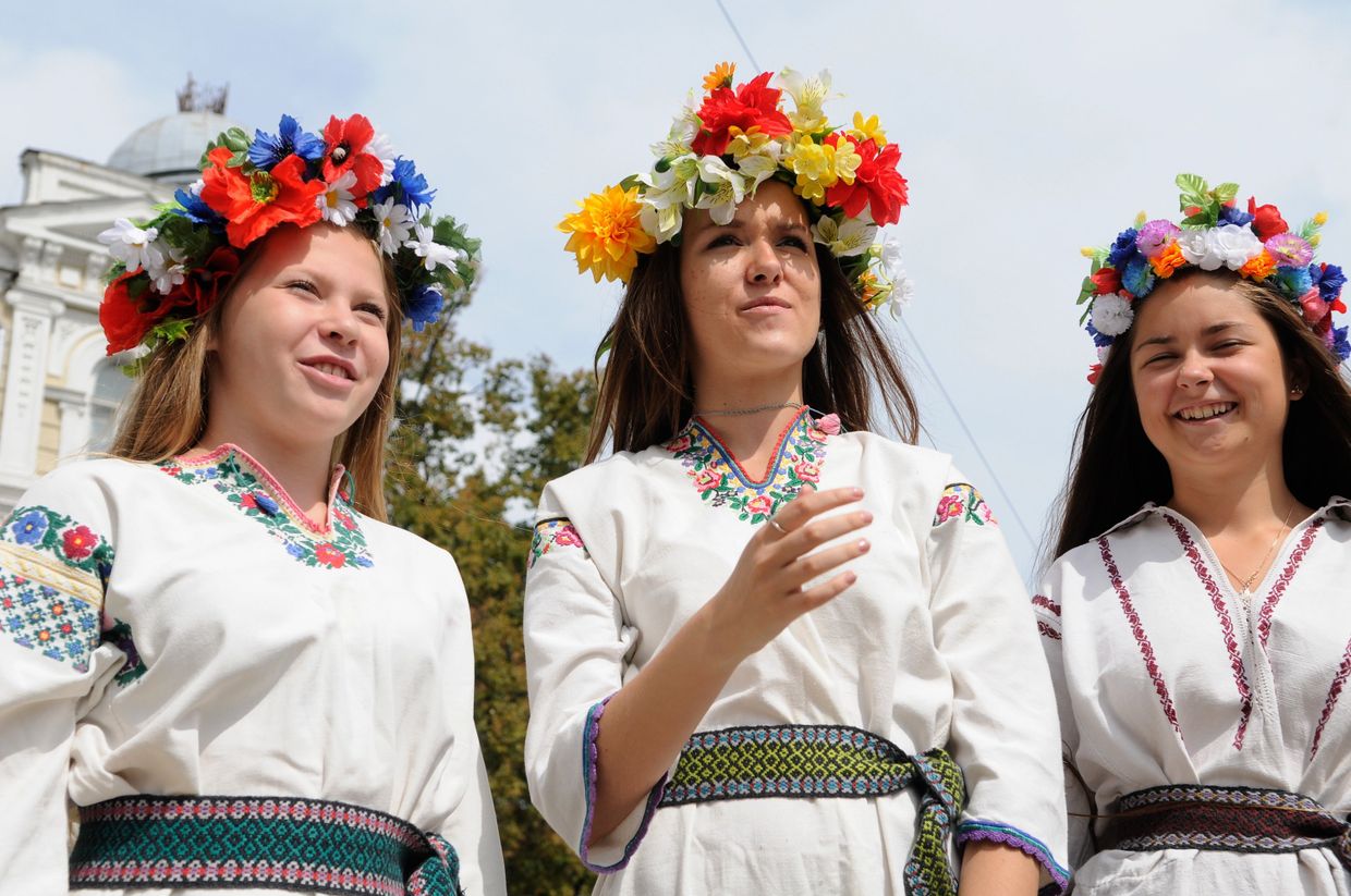 Парад вышиванок-2014 в Киеве