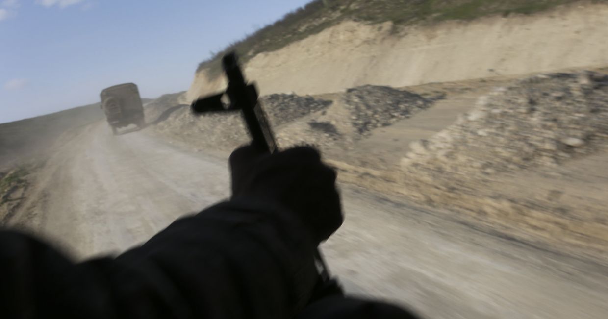 Армянский патруль в районе села Мадагис в Нагорном Карабахе