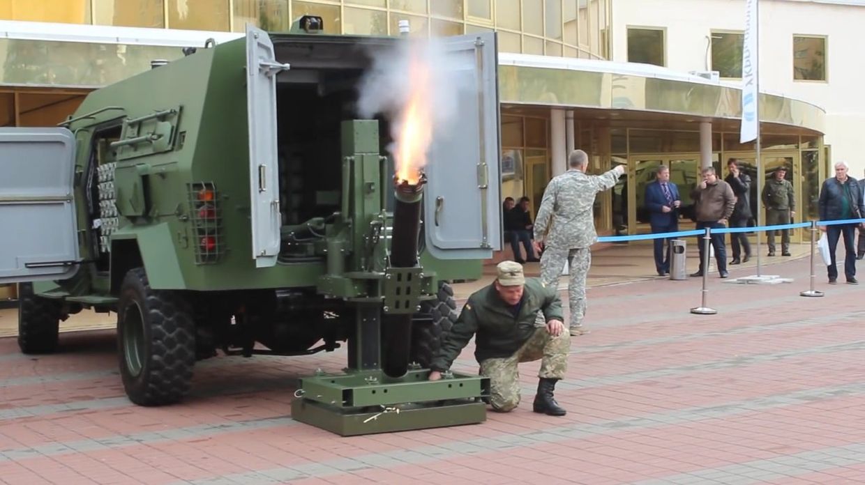 Украинский миномет — полная автоматика