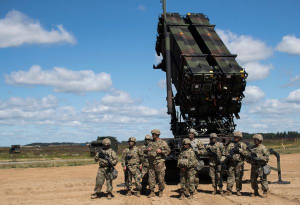 Американский ракетный комплекс Patriot во время учений НАТО в Литве