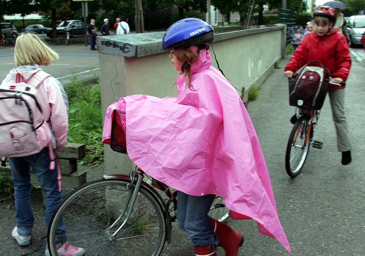 Ученики начальной школы в городе Ваас в Финляндии