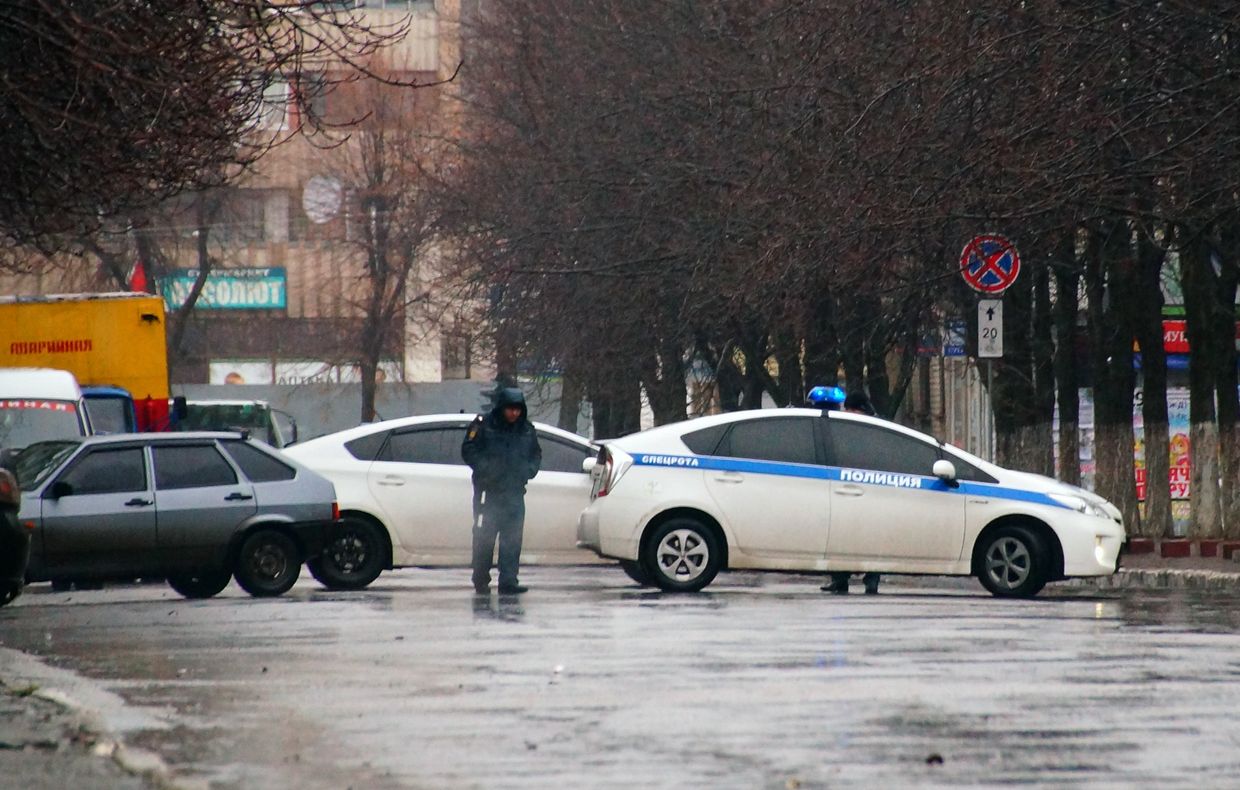 Военнослужащие Луганской народной республики в Луганске