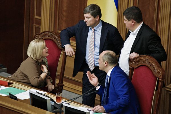 Первый заместитель председателя Верховной рады Украины Ирина Геращенко на заседании Верховной рады Украины в Киеве. 16 ноября 2017