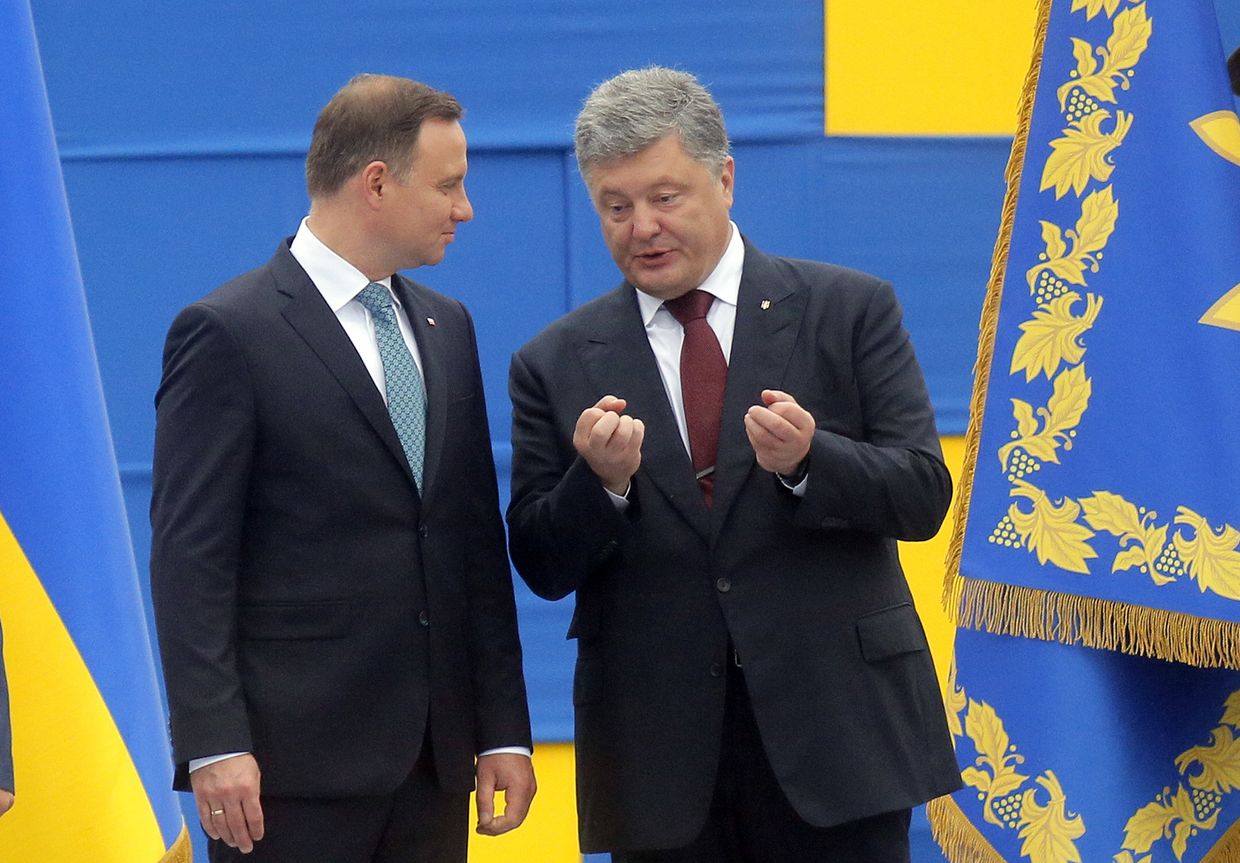 Президент Украины Петр Порошенко и президент Польши Анджей Дуда
