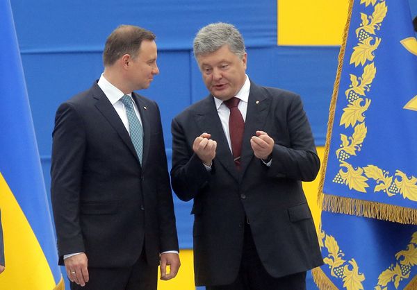 Президент Украины Петр Порошенко и президент Польши Анджей Дуда