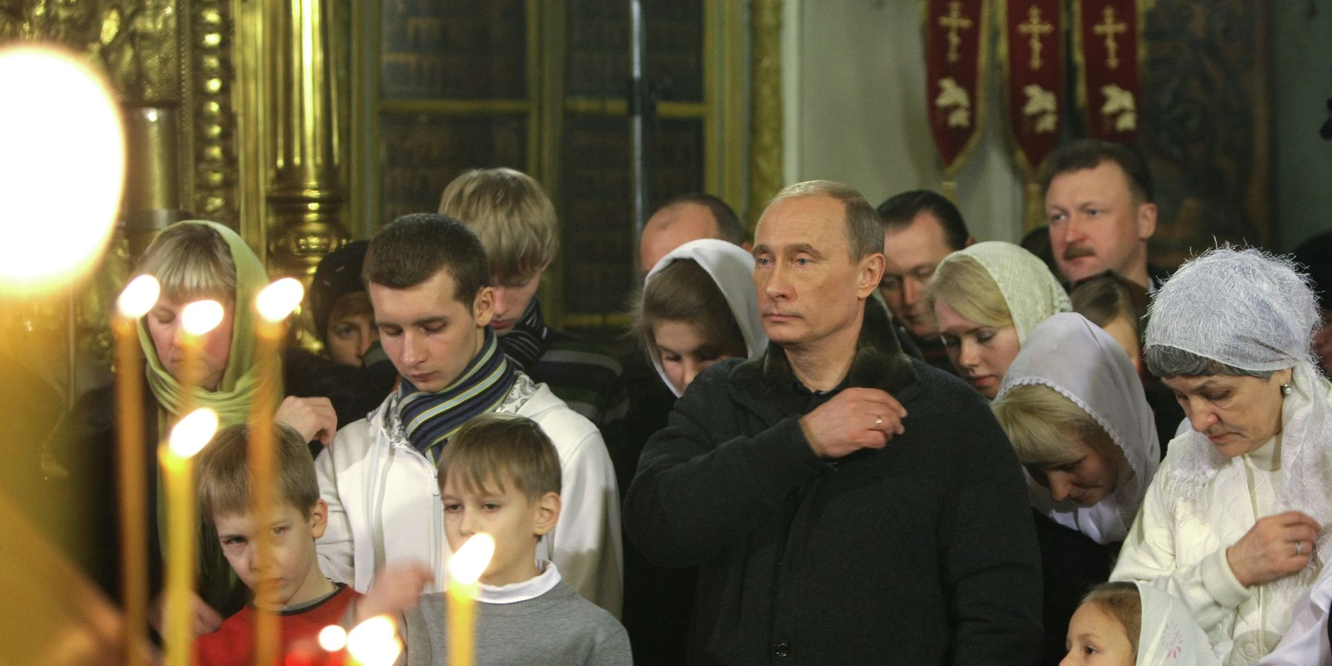 Владимир Путин на рождественской службе в одном из храмов Костромы - ИноСМИ, 1920, 21.10.2022