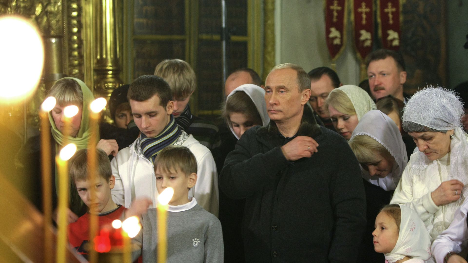 Владимир Путин на рождественской службе в одном из храмов Костромы - ИноСМИ, 1920, 21.10.2022