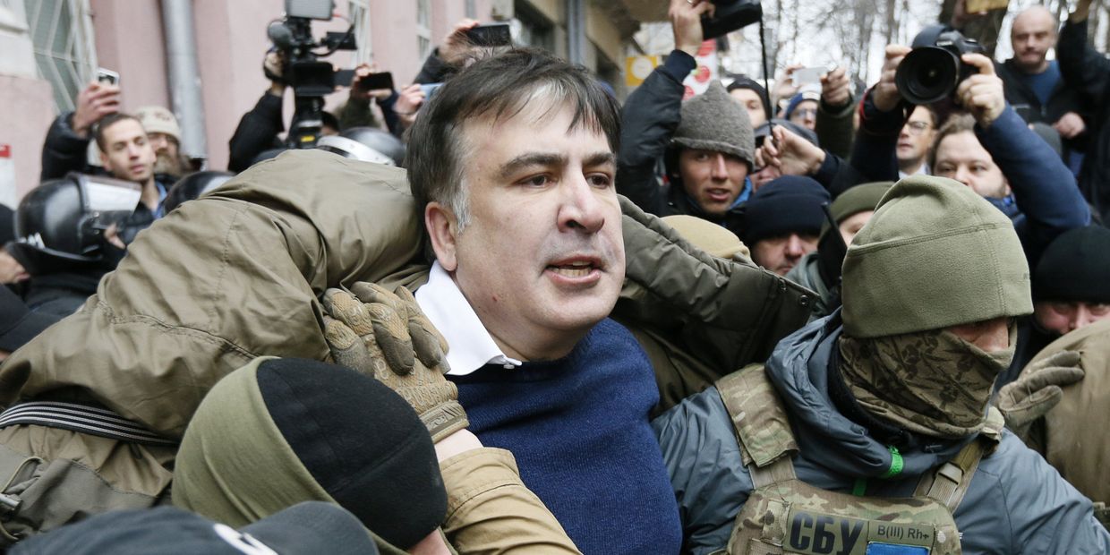 Михаил Саакашвили задержан сотрудниками Службы безопасности Украины в Киеве