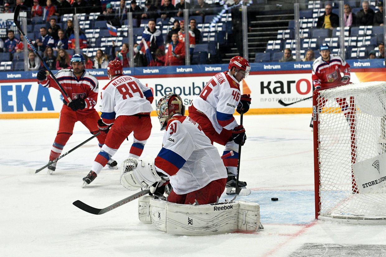 Игра сборной России по хоккею
