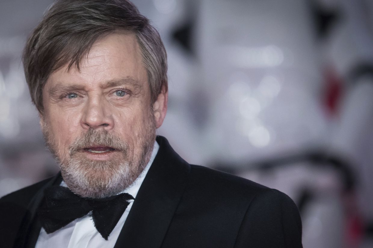 Американский актер Марк Хэмилл на премьере фильма Звёздные войны: Пробуждение силы в Лондоне