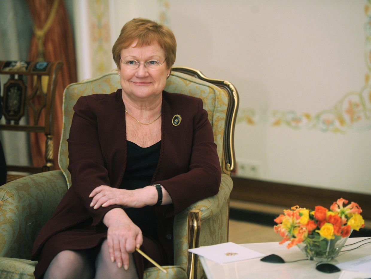 Встреча В. Путина и Т. Халонен