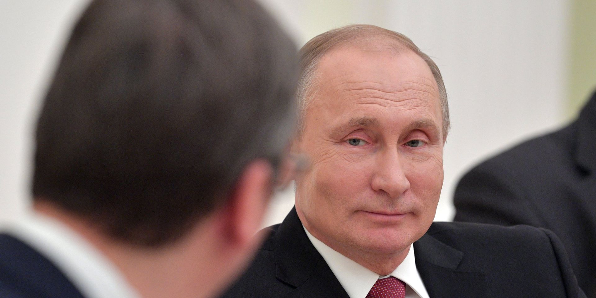 Президент РФ Владимир Путин во время встречи с президентом республики Сербии Александром Вучичем. 19 декабря 2017 - ИноСМИ, 1920, 25.11.2021