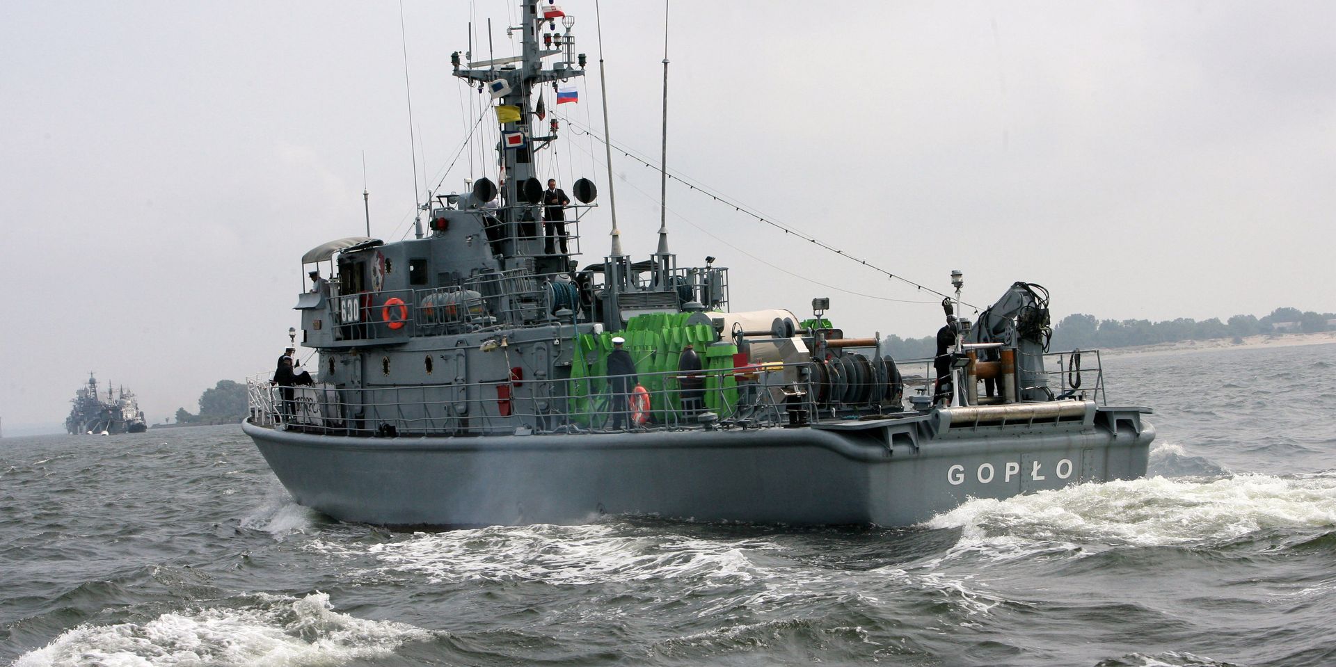 Заход в Балтийск корабля ВМС Польши объединенной группировки НАТО – базового тральщика Гопло - ИноСМИ, 1920, 18.06.2025