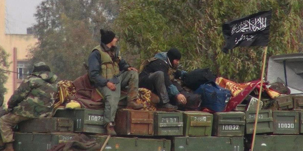 Боевики террористической группировки Джебхат ан-Нусра в провинции Идлиб