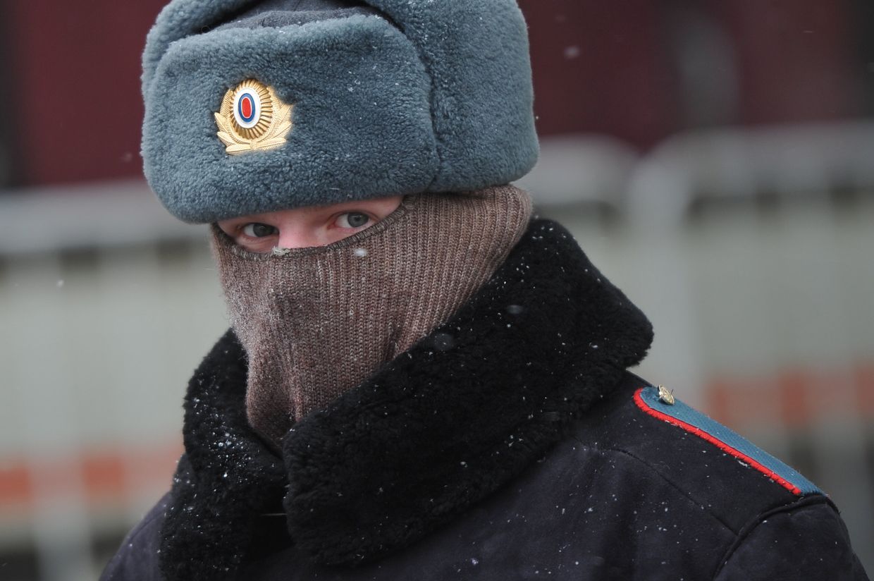 Сотрудник правоохранительных органов в Москве