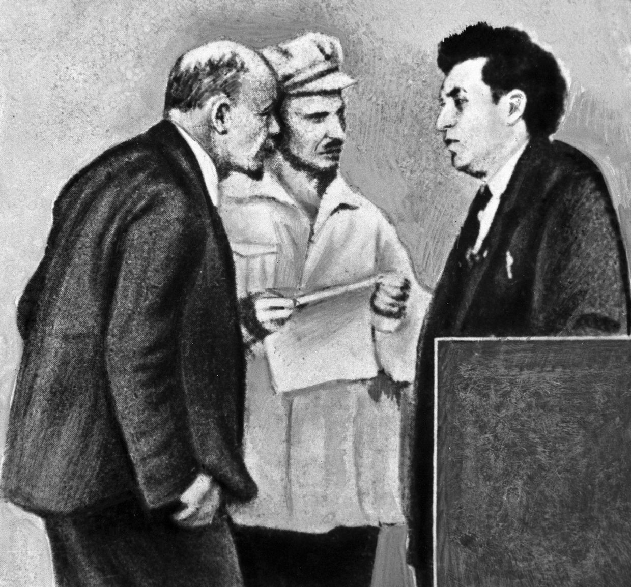 Ленин, Бухарин, Зиновьев в дни работы когресса Коминтерна Ленин, Бухарин, Зиновьев в дни работы когресса Коминтерна