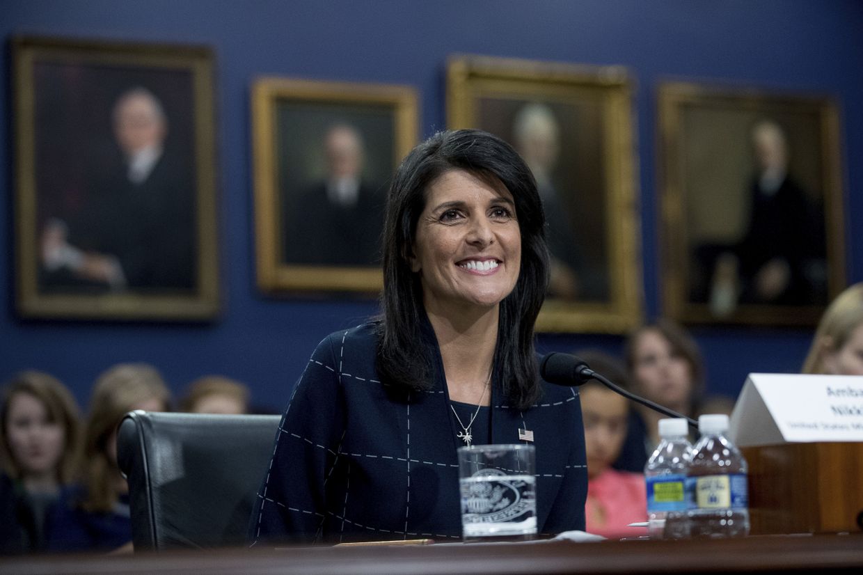 Постоянный представитель США при ООН Никки Хейли Постоянный представитель США при ООН Никки Хейли