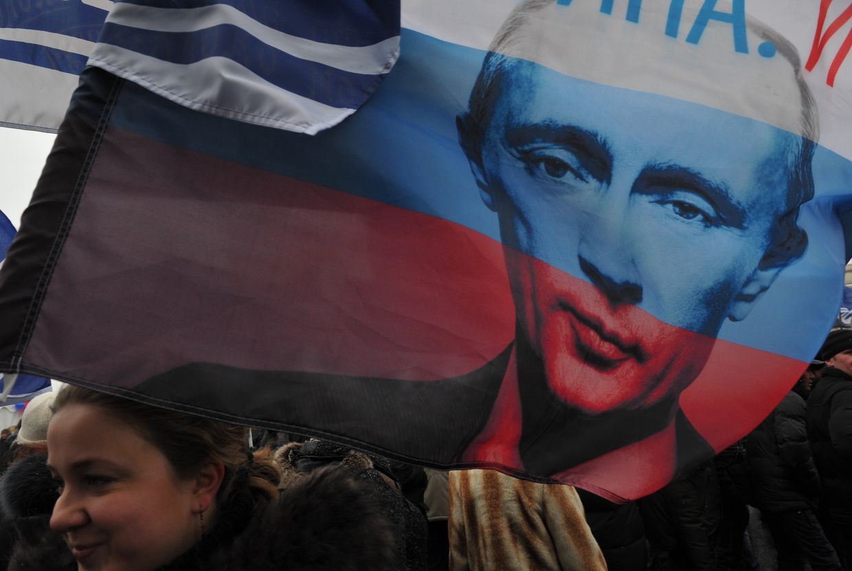 Шествие и митинг Защитим страну! в поддержку В.Путина