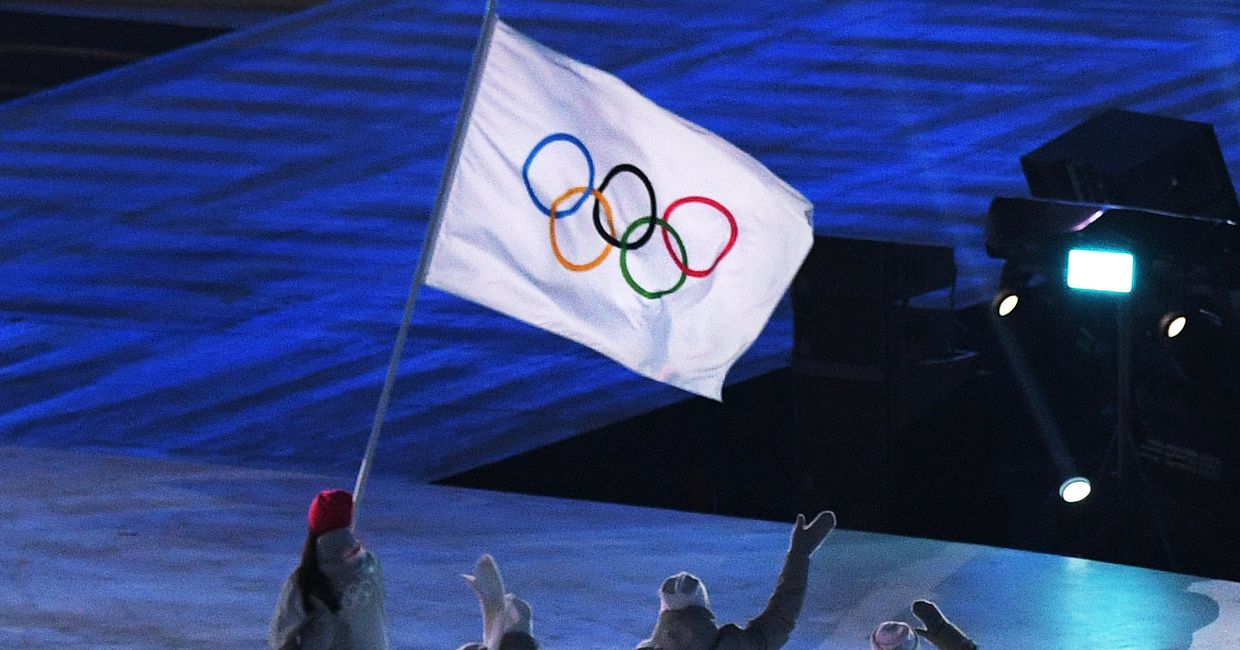 Олимпийские атлеты из России на церемонии открытия XXIII зимних Олимпийских игр в Пхенчхане. Олимпийские атлеты из России на церемонии открытия XXIII зимних Олимпийских игр в Пхенчхане.