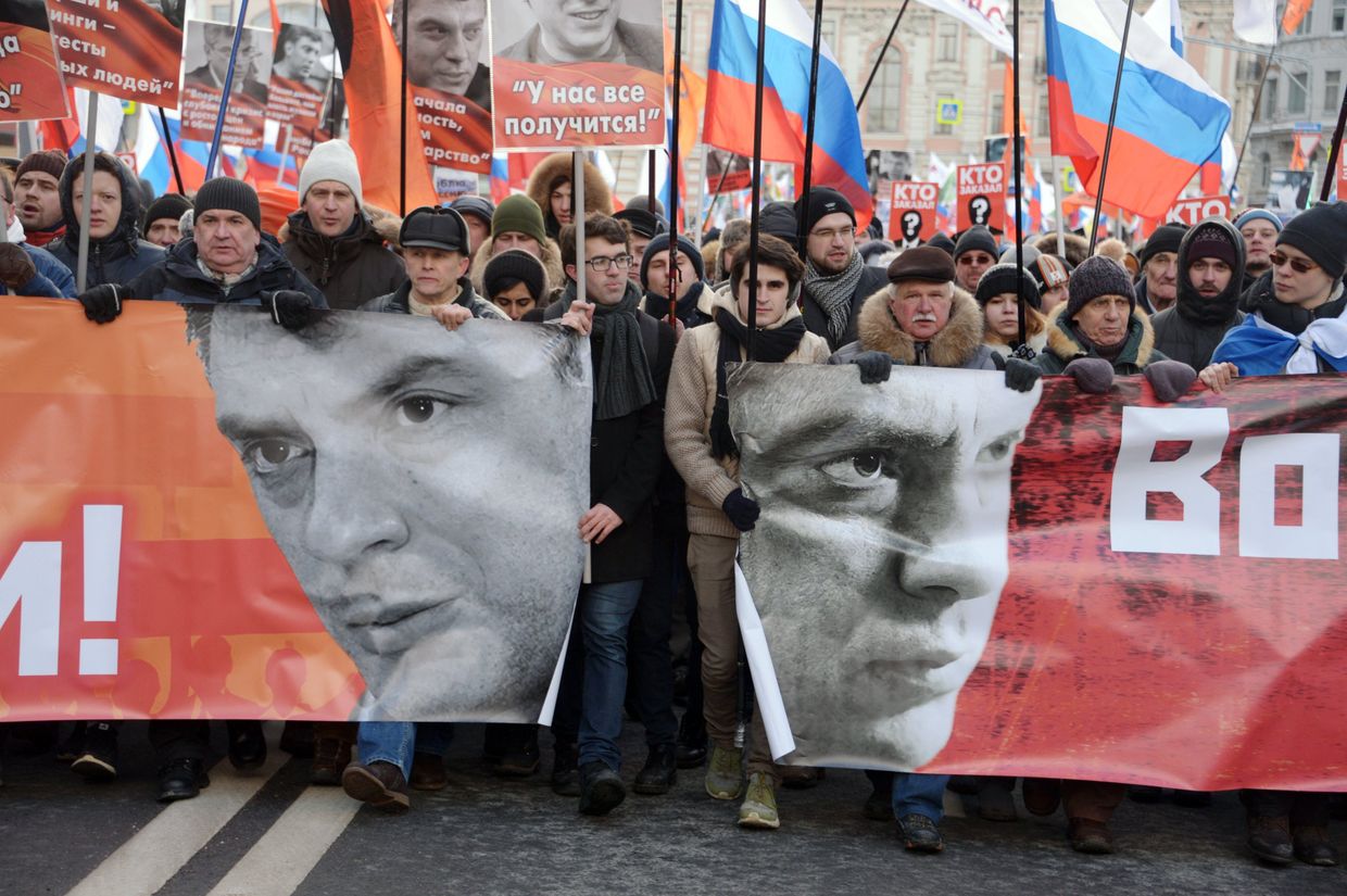 Марш памяти Бориса Немцова в Москве