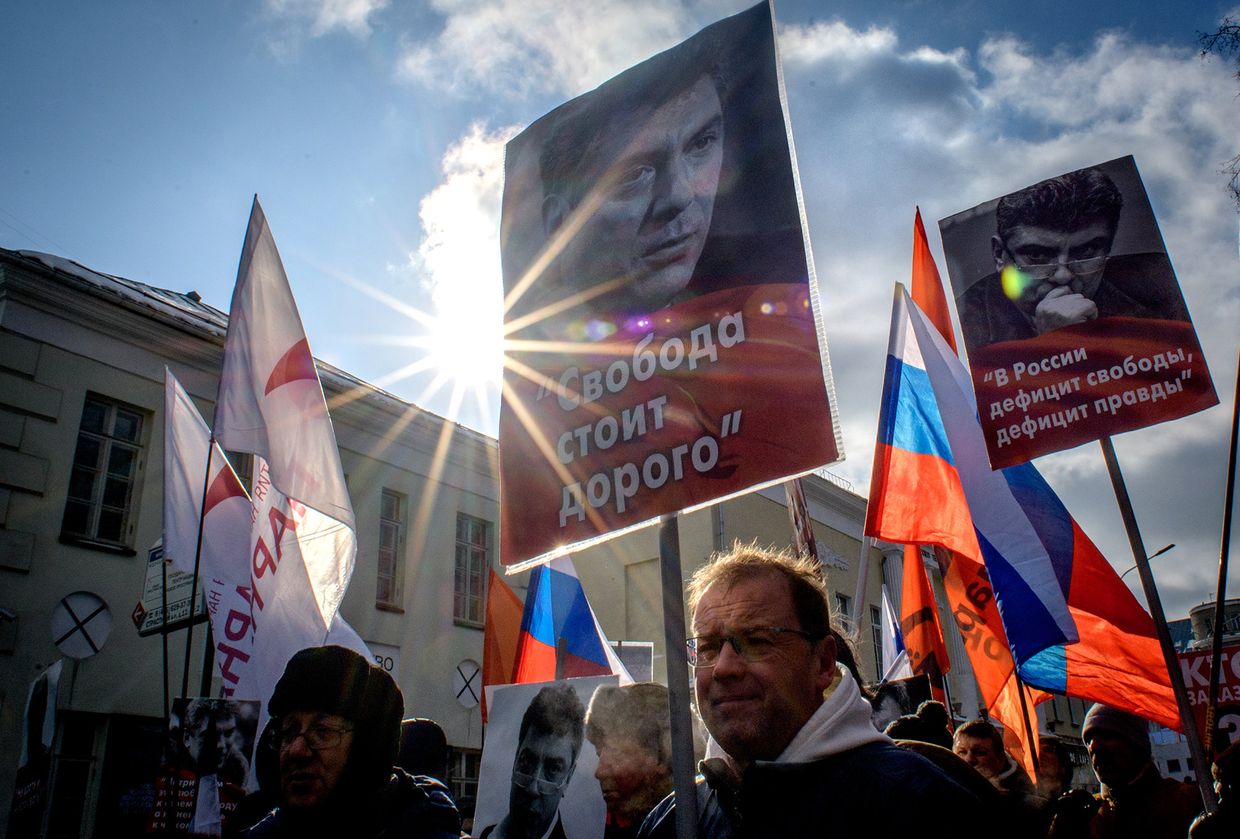 Марш памяти Бориса Немцова в Москве