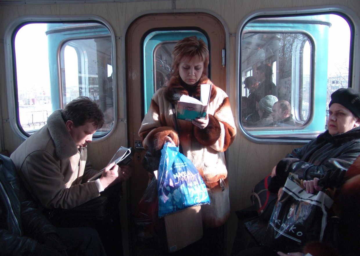 Пассажиры московского метро