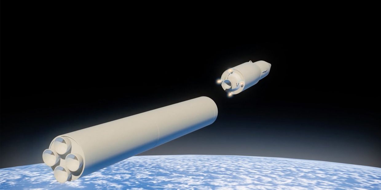 Графическое изображение российского ракетного комплекса стратегического назначения с гиперзвуковым планирующим крылатым блоком