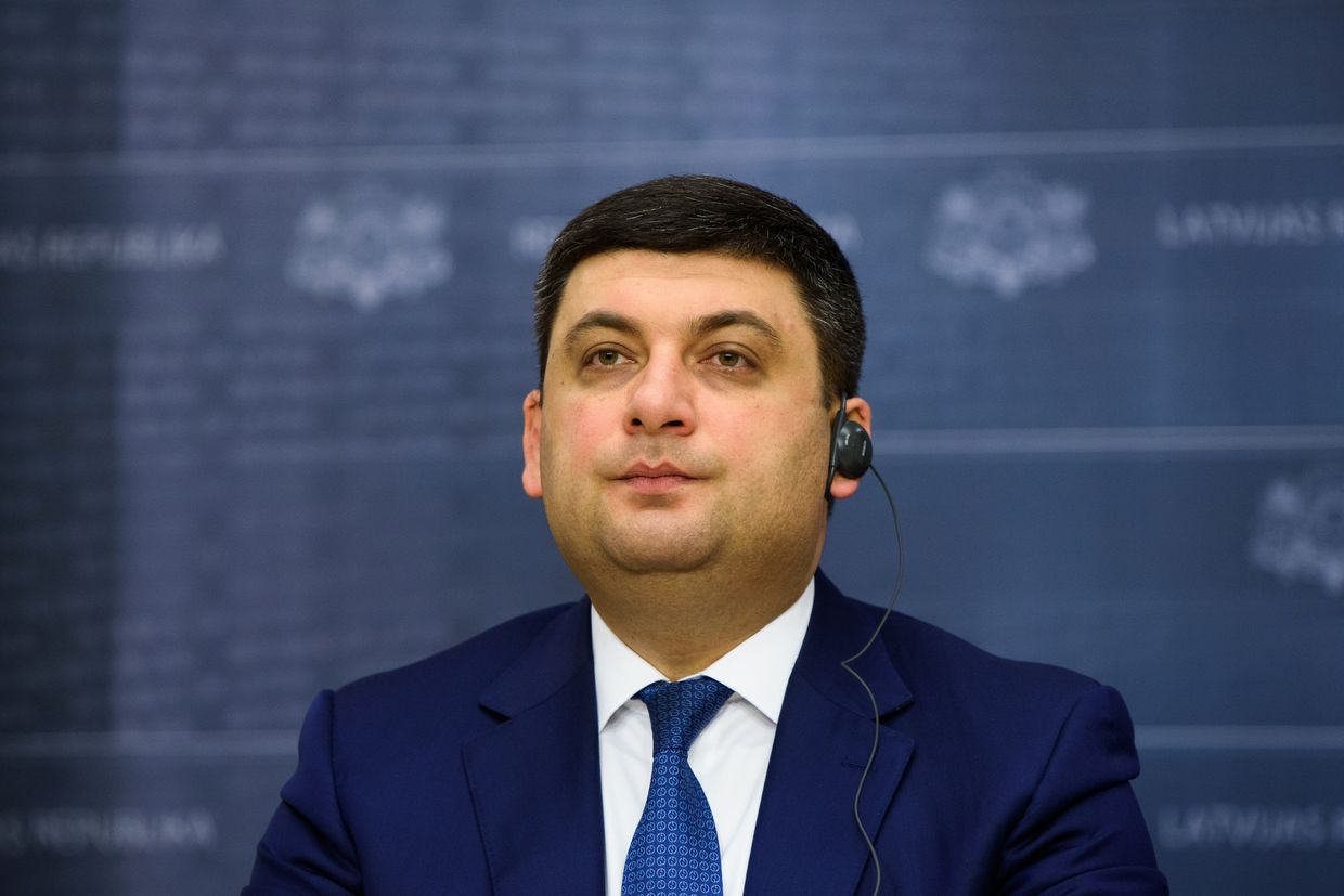 Встреча премьер-министра Украины Владимира Гройсмана и предьер-министра Латвии Мариса Кучинского