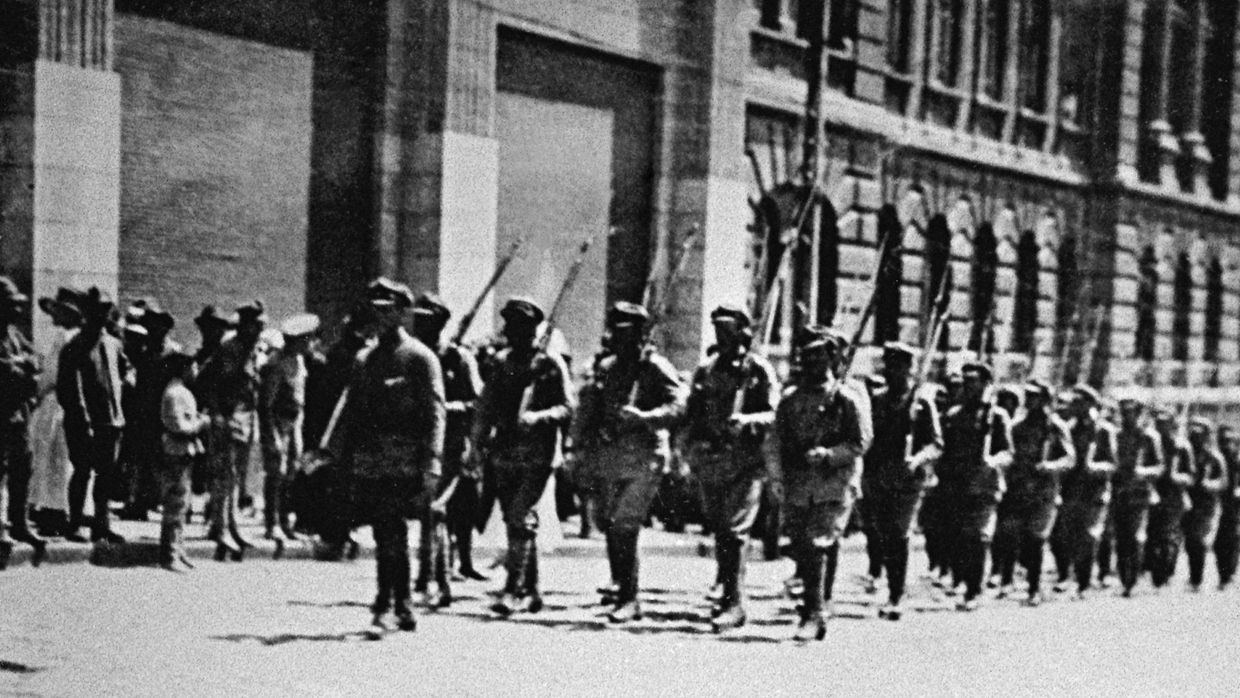 Чехословацкие войска во Владивостоке. Июнь 1918 года