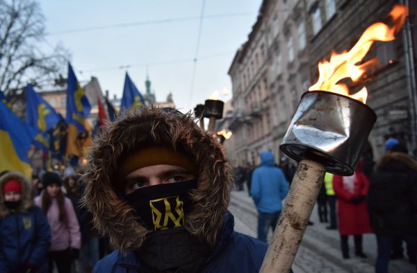 Марш националистов во Львове Марш националистов во Львове