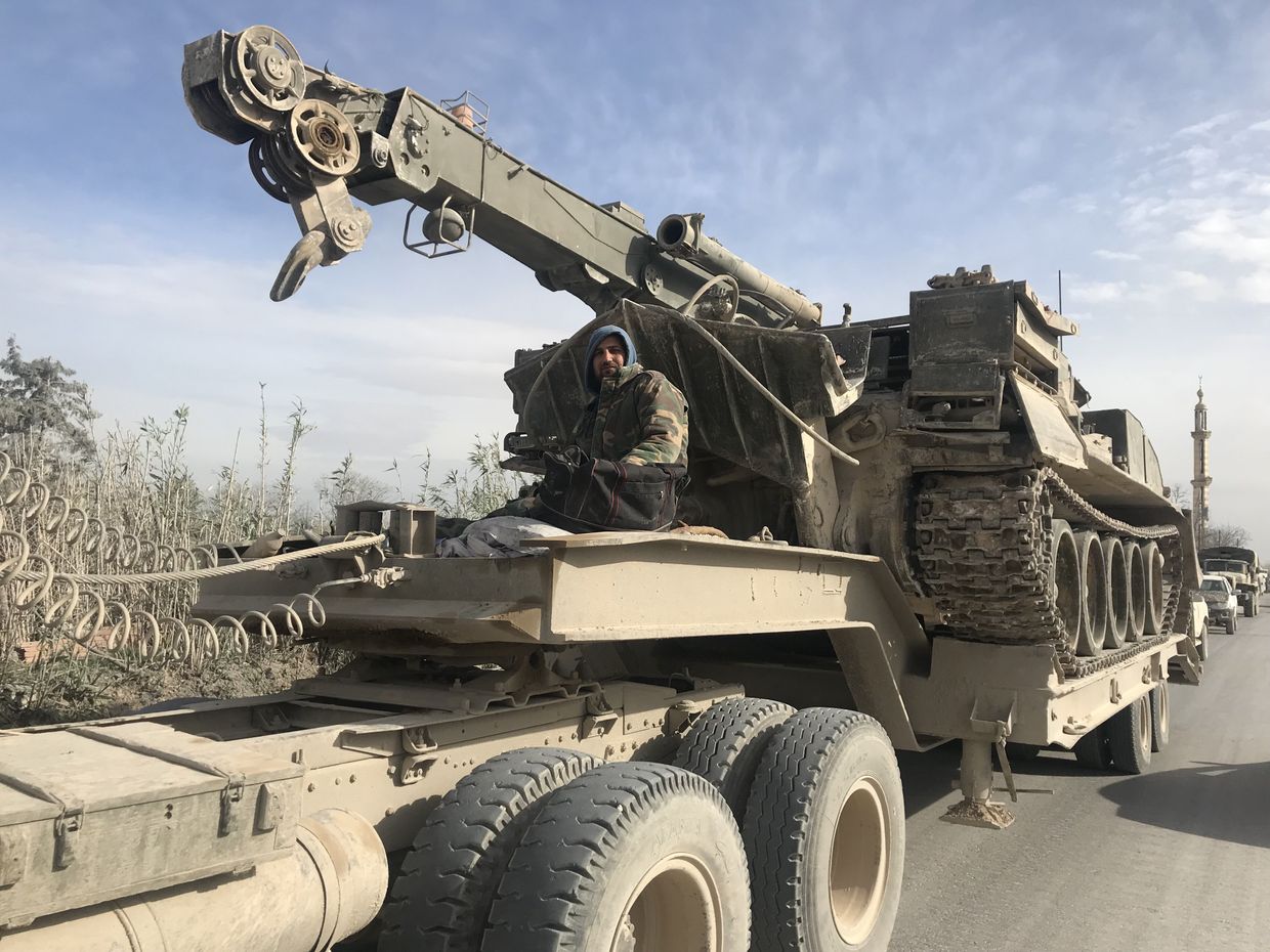 Сирийские военные в Восточной Гуте. 15 марта 2018