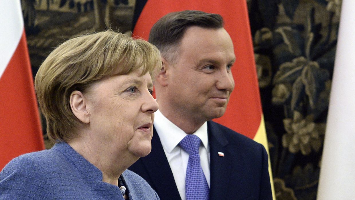 Канцлер Германии Ангела Меркель и президент Польши Анджей Дуда
