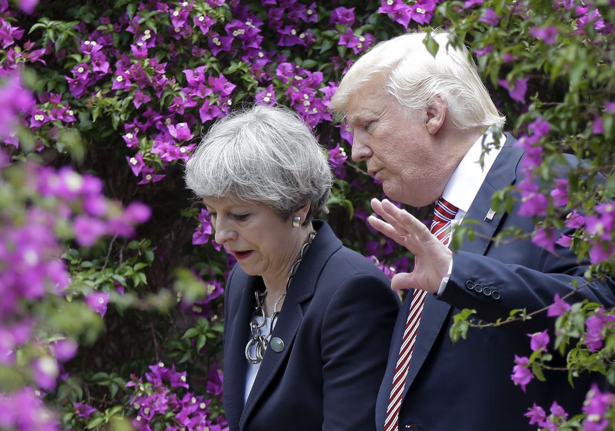 Президент США Дональд Трамп и премьер-министр Великобритании Тереза Мэй Президент США Дональд Трамп и премьер-министр Великобритании Тереза Мэй