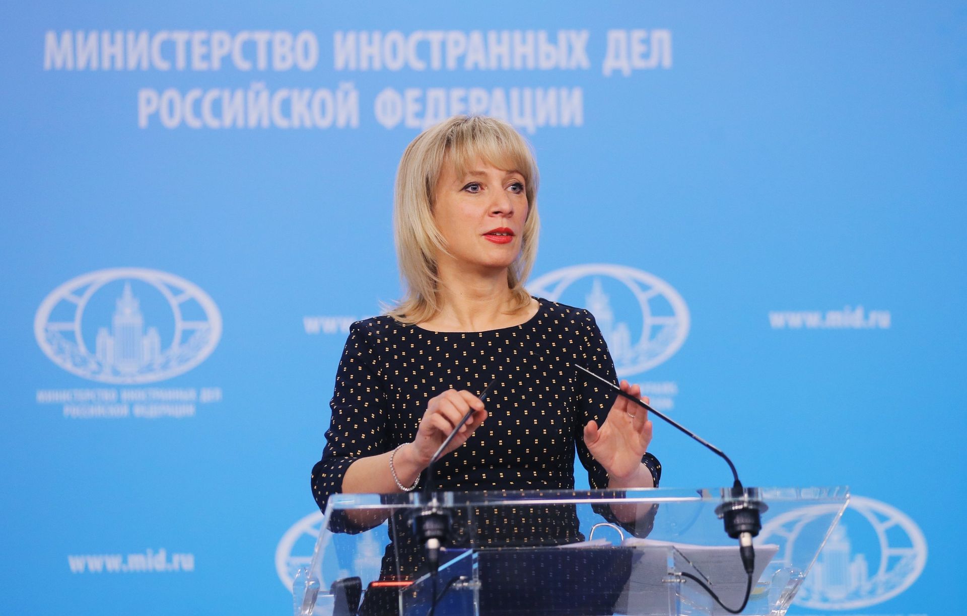 Официальный представитель министерства иностранных дел РФ Мария Захарова - ИноСМИ, 1920, 02.04.2021